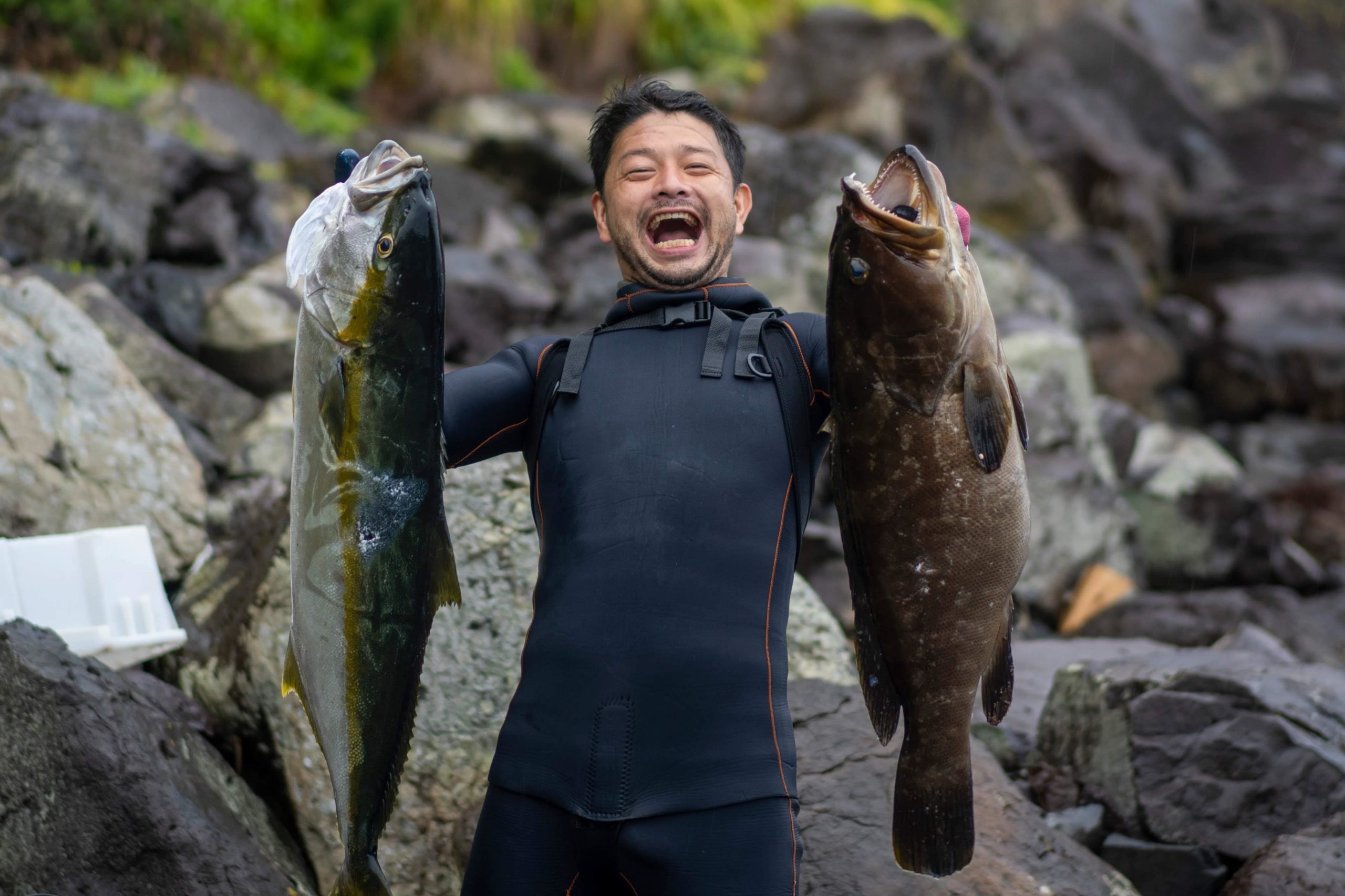 苦難の先に巨大魚はいた 挫折と逆転のキャンプレポート わっしょいキャンプ 二次会 魚突き 素潜り 無人島 お魚わっしょい